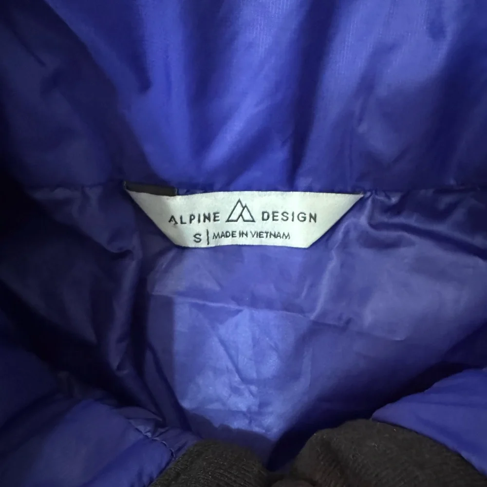 NWT Womens Alpine Designs Mountainside Jacket Water Repellent Small Blue Purple‎